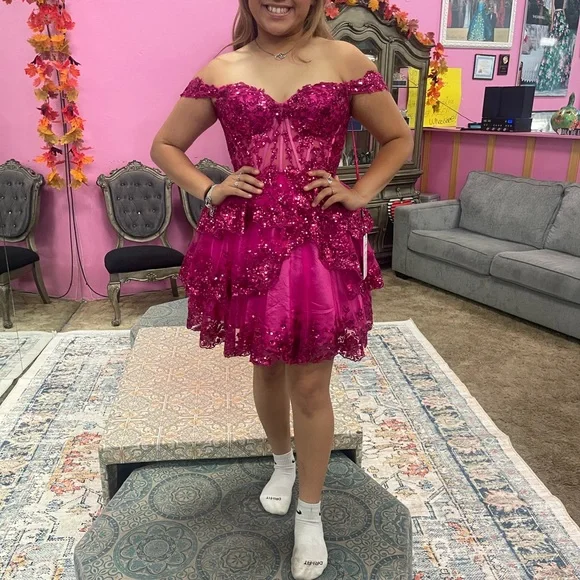 Elegant Pink Kids Dress - Picture 1 of 1